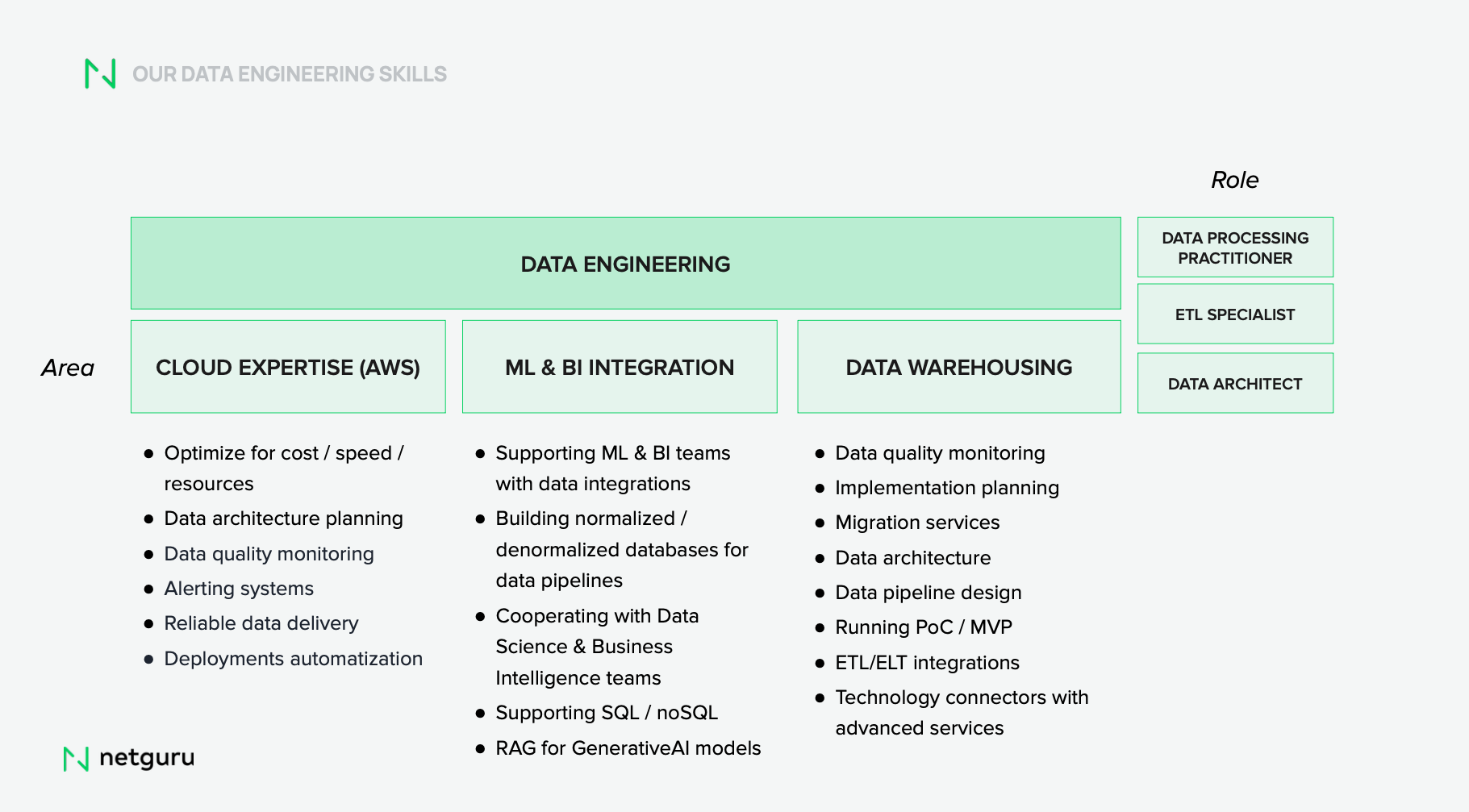 Netguru data engineering skills